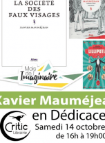 Mois de l'Imaginaire / Dédicace roman : Xavier Mauméjean